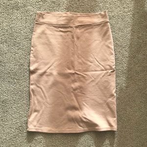 Nude Bodycon Skirt